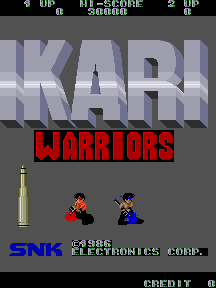 Ikari Warriors (US JAMMA) Title Screen